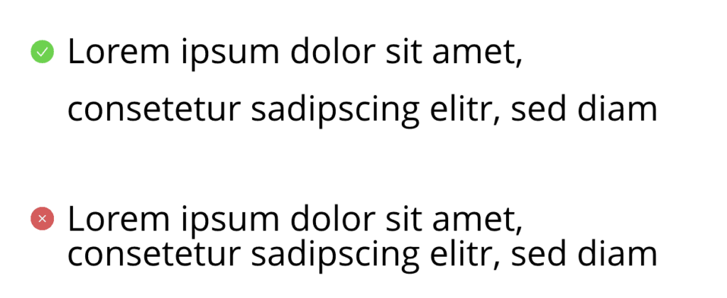 Billede der viser hvor stor betydning "line height" har